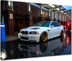 Vászonkép 80x60 Bmw alacsony profilú gumiabroncsok