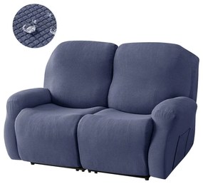 Relax Fotel Huzat (enyhén vízlepergető, 2 üléses, sötétkék, rugalmas)