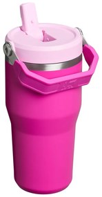 Rózsaszín rozsdamentes acél termosz 600 ml IceFlow™ Flip Straw 2.0 Tumbler Violet Blossom – Stanley