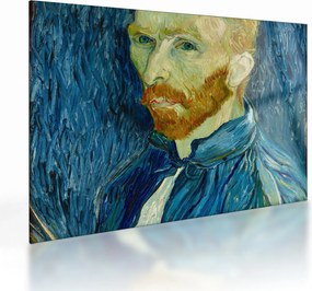 Üveg kép - Vincent van Gogh, Self-Portrait, reprodukciók (70x50 cm)