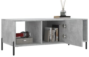 Betonszürke szerelt fa dohányzóasztal 102 x 50 x 40 cm