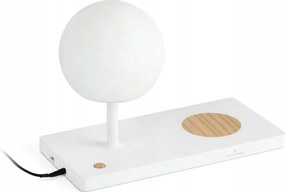 Faro Niko Pc asztali lámpa, fehér, vezeték nélküli töltés, érintésvezérlés