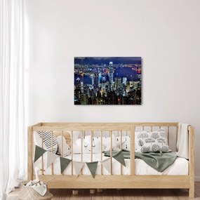 Egy kép a felhőkarcolók éjjel (70x50 cm)
