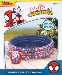 Pókember Spidey Friends 3 gyűrűs gyerek medence és strandlabda szett