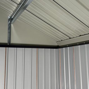 Fém kerti szerszámtároló ház, barna/antracit, 3,6x3,1x2,5 m, GABKO