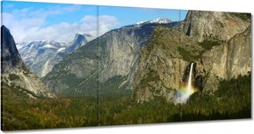 Vászonkép 180x90 Szivárvány vízesés