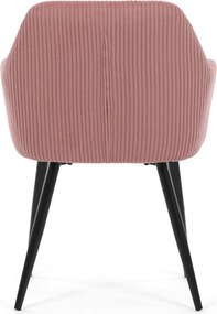 Étkezőszék rózsaszín kordbársony kárpittal – DCH-V4009 PINK6
