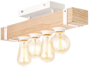 Brilliant - Csillár WHITEWOOD 4xE27/30W/230V