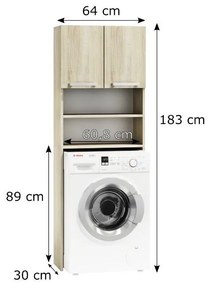 Neila III NEW Mosógép szekrény Sonoma N
