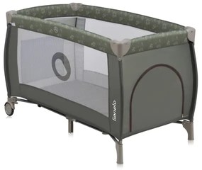 Lionelo - SVEN PLUS utazóágy, bézs/olíva