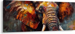 Kép - Egy elefánt festése (120x50 cm)