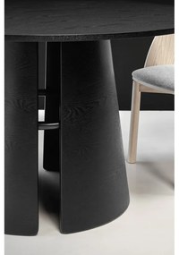 Cep fekete kerek étkezőasztal, ø 137 cm - Teulat