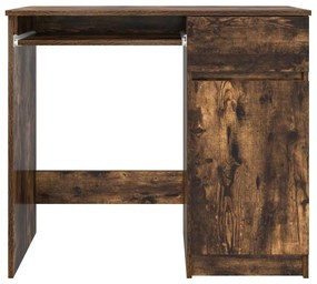 füstös tölgy színű szerelt fa íróasztal 86x49x76 cm