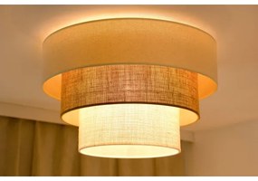 Brilagi DENVER LUNETA mennyezeti lámpa 1xE27/15W/230V, 45 cm, bézs/barna/krém