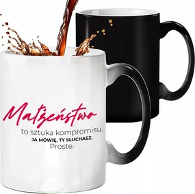 Mágikus Bögre Fekete Matt Kompromisszum, Én Beszélek Te Hallgatsz Az Évfordulóra