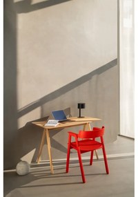 Piros tölgyfa karfás étkezőszék Flip – Gazzda