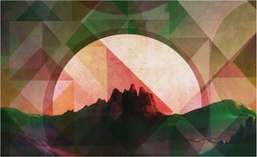 Fotótapéta Flizelin Dekoratív Hálószoba Festői dombok 416x254