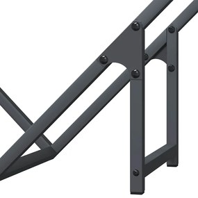 antracitszürke hidegen hengerelt acél tűzifatároló 60x25x60 cm