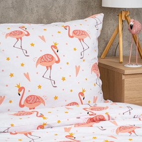 4Home Flamingo gyerek pamut ágyneműhuzat, 140 x 200 vcm, 70 x 90 cm, 140 x 200 cm, 70 x 90 cm