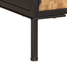 tömör nyers mangófa TV-szekrény 110 x 35 x 40 cm