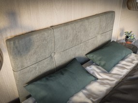 Egyszemélyes ágy boxspring 90 cm Nivela (beton) (matraccal és tárolóhellyel). Akció -17%. 1054615