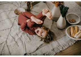 Bézs textil játéktároló kosár ø 33x38 cm Mama Mushroom – Lorena Canals