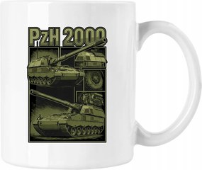 Bögre tüzérségi felszerelés Pzh 2000 Fehér 330ml