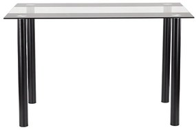 Riona 120 cm szögletes üveg étkezőasztal