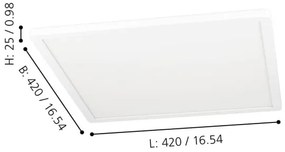 Eglo 900089 - LED RGBW Dimmelhető mennyezeti lámpa ROVITO-Z LED/16,5W/230V fehér