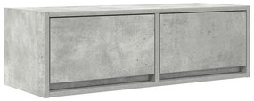 2 db betonszürke szerelt fa TV-szekrény 80x31x25,5 cm