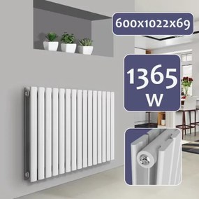 AQUAMARIN Radiátor horizontális 600 x 1022 mm