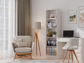 R50 polcos szekrény, könyvtartó, 50x182x30 cm, kasmír