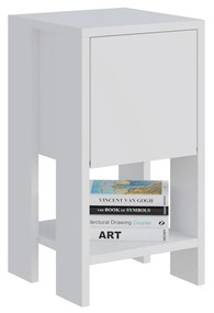 Éjjeliszekrény Ema - White, White