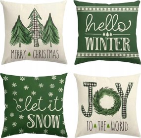 Párnahuzat 45x45 Karácsonyi Dekorációs Jancsi Karácsonyi Dekoráció 4x