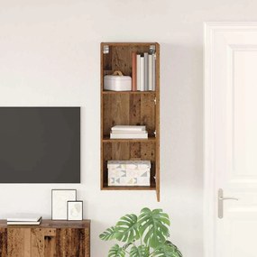 vidaXL TV Fali Szekrény Öreg fa 40,5 x 30 x 102 cm Faanyag