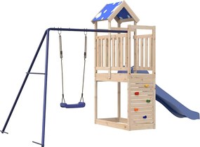 vidaXL tömör fenyőfa kültéri játszószett