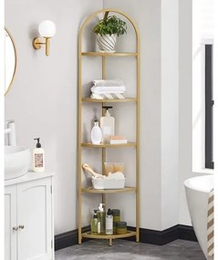 GLASY arany színű könyvespolc