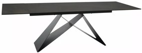 Westin bővíthető étkezőasztal kerámia matt barna 160-240cm