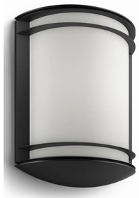 Philips 17320/30/P3 Antelope kültéri LED fali  lámpa 28 cm, fekete