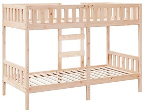 tömör fenyőfa emeletes ágy 90 x 200 cm
