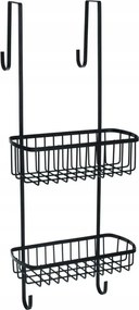 Niagara dupla fürdőszobai kosár fekete színben modern design