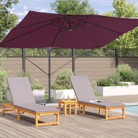 Cantilever Roma Napernyő Piros és Fekete 352 x 251 x 260 cm