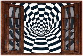 Poszterek 60x40 Absztrakt fekete-fehér