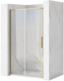 Rea Rapid Slide zuhanyajtók 100 cm tolható arany csiszolt/átlátszó üveg REA-K4707