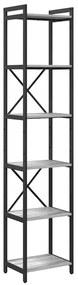 Könyvszekrény Szürke sonoma 40 x 30 x 188 cm Faanyag
