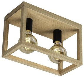 Spot-Light 9154274 - Mennyezeti lámpa KAGO 2xE27/60W/230V matt tölgy