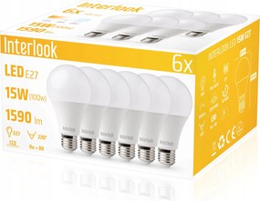 6 db-os Led izzó szett E27 15W CCD 1590lm=100W