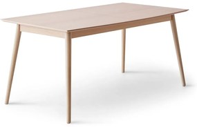 Natúr színű bővíthető étkezőasztal tölgyfa dekoros asztallappal 100x210 cm Meza – Hammel Furniture