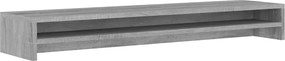 vidaXL szürke sonoma színű szerelt fa monitorállvány 100 x 24 x 13 cm