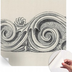 Öntapadós tapéta Divatos 3D fali ragasztóval Növényi dísz 250x250 cm